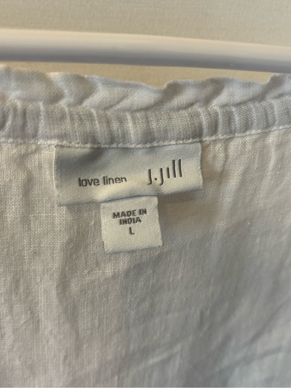 J. Jill White Peasant Blouse Multicolor Floral Embroidery Hippie Boho Indie - Picture 4 of 4